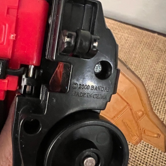 Power Rangers. Bandai 2000 Red And Silver Plane - Motorcycle - Picture 7 of 7